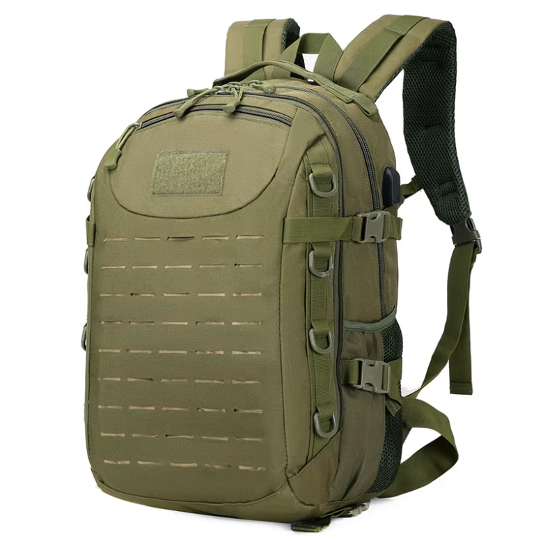 Tactical Waterproof Zipper Backpack for Outdoor, Mountaineering, Unisex. Air Cushion Belt Bags.