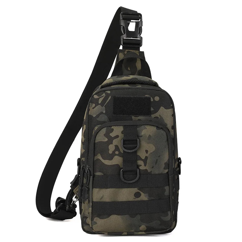 Tactical Fishing Chest Bag Large Storage Outdoor Travel Hiking Cycling Commuting Shoulder Bags Leisure Phone Pouch Backpack