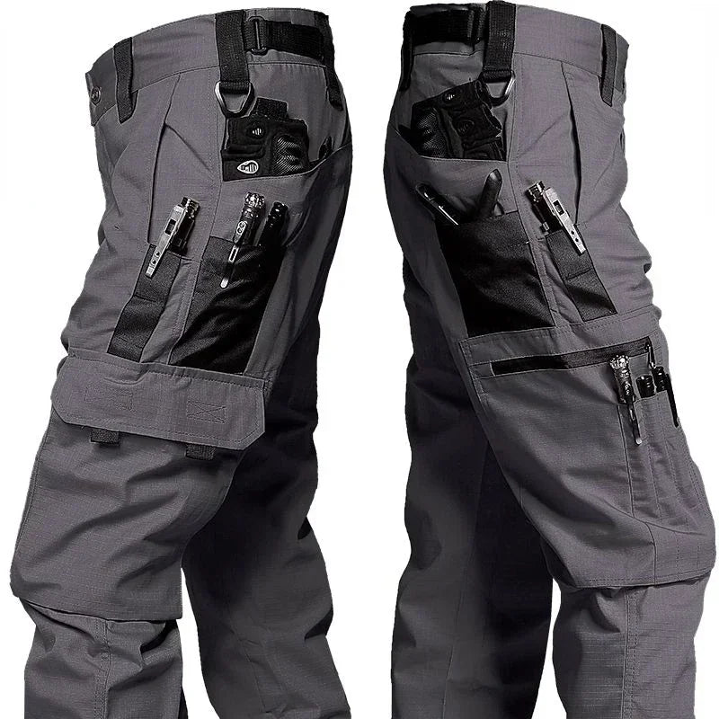 Men's Cargo Pants - Multi Pockets Work Trousers, Casual Tactical Pants Male Outwear, Straight Autumn Winter Wear-resisting Trousers