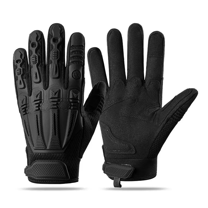 Military Tactical Motorcycle Riding Gloves - Full Finger, Non-slip Touchscreen Wear-resistant para, motos tactical Gear, Armor Gloves