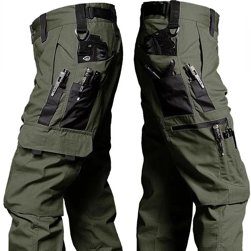 Men's Cargo Pants - Multi Pockets Work Trousers, Casual Tactical Pants Male Outwear, Straight Autumn Winter Wear-resisting Trousers