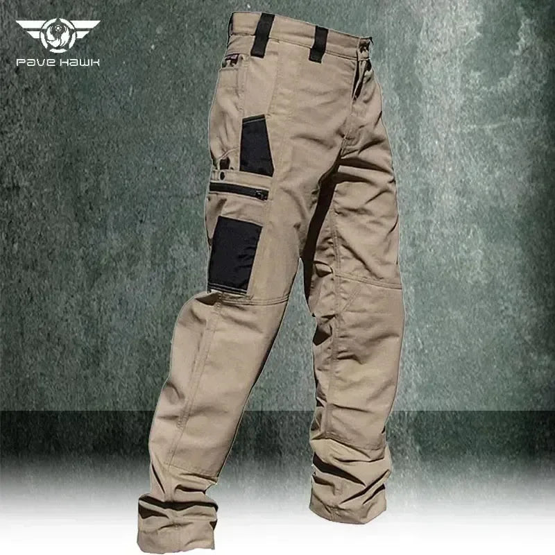 Men's Cargo Pants - Multi Pockets Work Trousers, Casual Tactical Pants Male Outwear, Straight Autumn Winter Wear-resisting Trousers