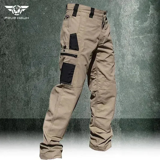 Men's Cargo Pants - Multi Pockets Work Trousers, Casual Tactical Pants Male Outwear, Straight Autumn Winter Wear-resisting Trousers