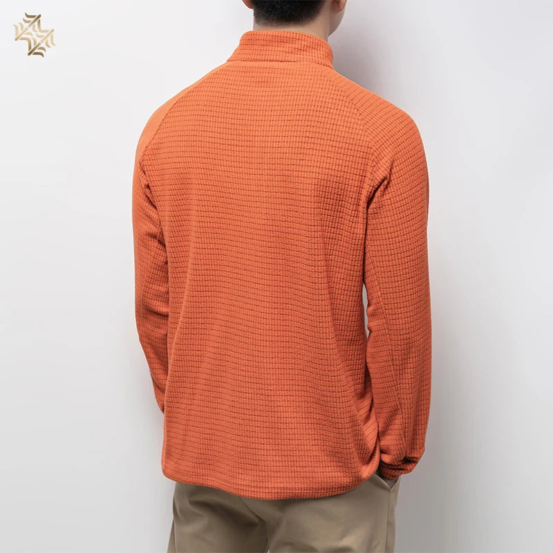 High quality men's Running fitness outdoor sportswear - Fashion, business casual and breathable long sleeve Tops