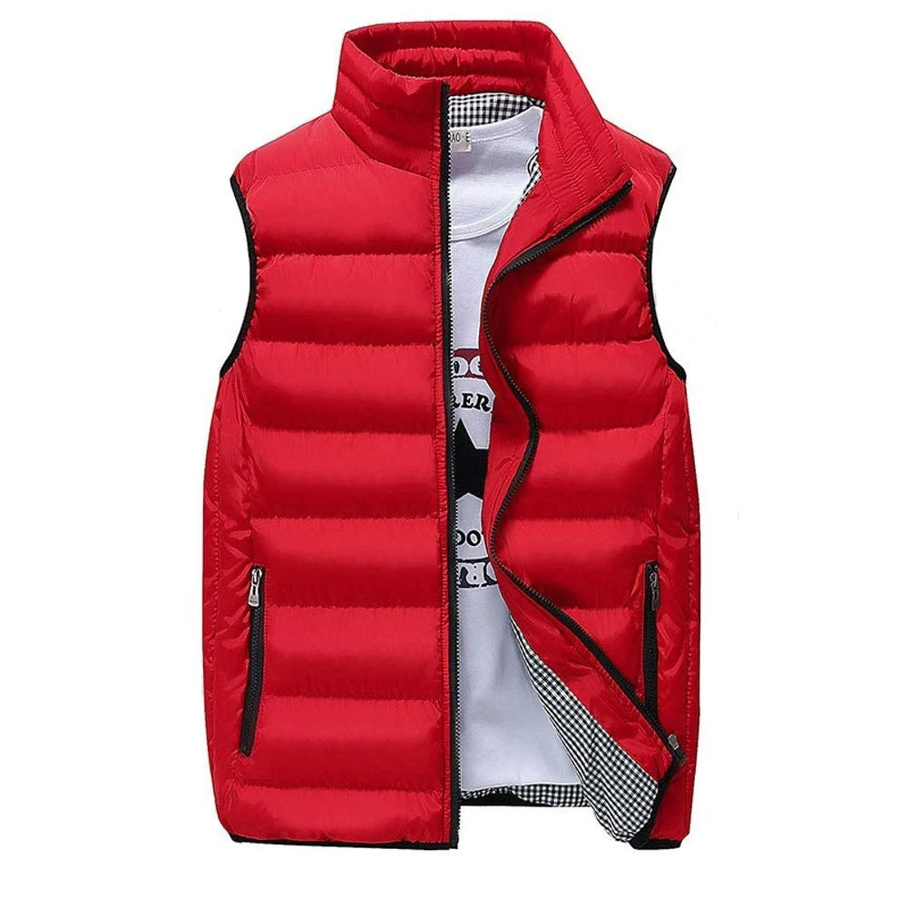 Windproof Vest Men Jacket Sleeveless - Vest Type , Casual Coat, Cotton Warm Thicken Waistcoat thick gilet