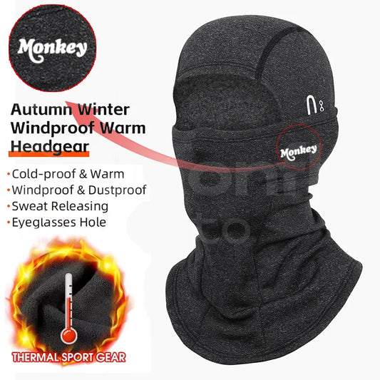 Winter Warm Tactical Balaclava - Motorcycle MTB Full Face Windproof Mask Thermal Sport Gear