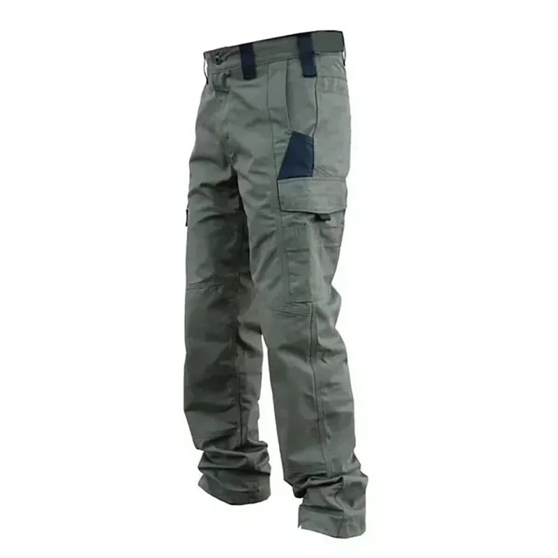 Men's Cargo Pants - Multi Pockets Work Trousers, Casual Tactical Pants Male Outwear, Straight Autumn Winter Wear-resisting Trousers
