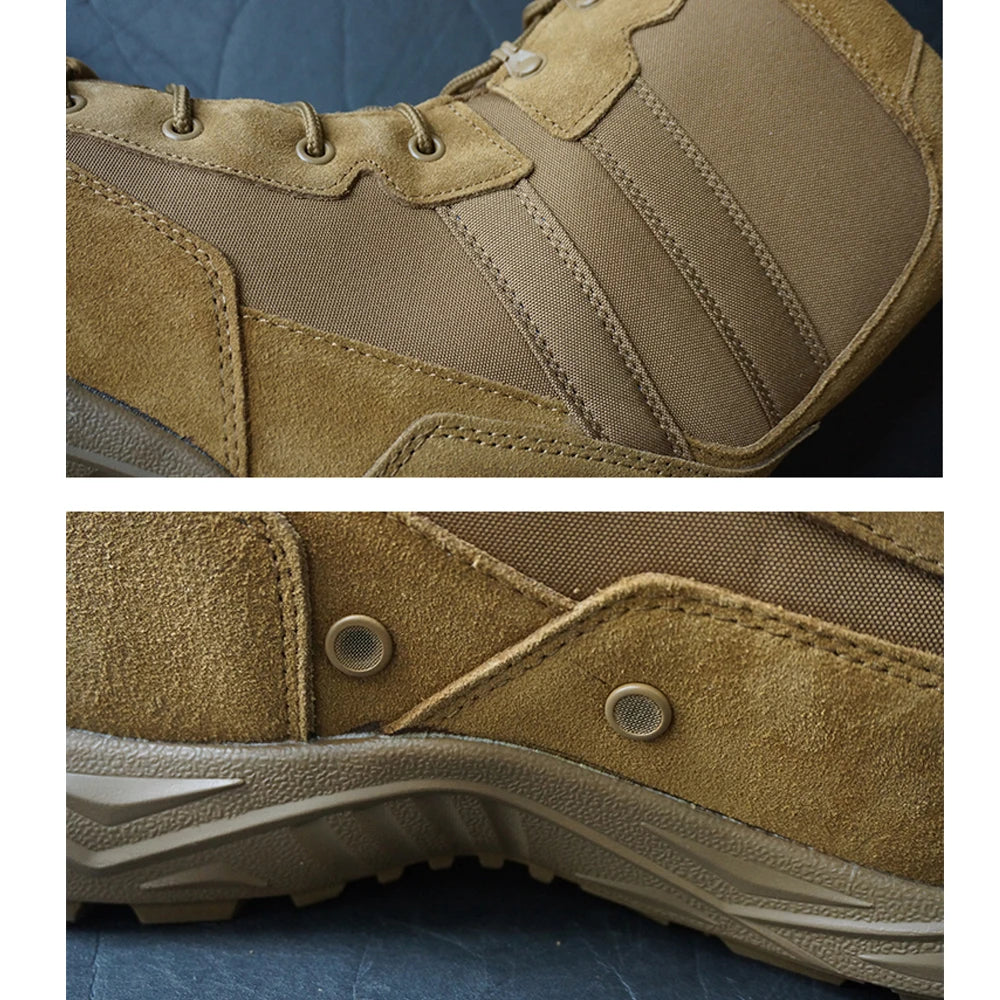 Tactical Paratrooper Boots for Men Winter Military Combat Boots Waterproof Outdoor Trekking Shoes