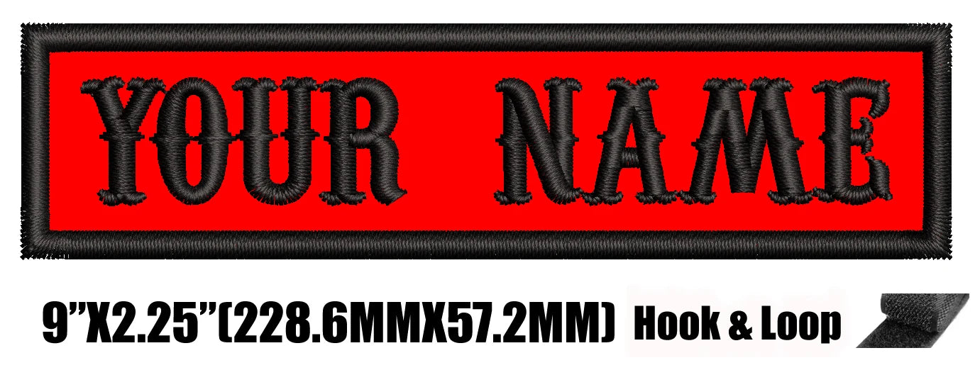 1 Pcs Custom Name Patch, Personalized Rocker Rider Motorcycle Biker Patches Tactical Vest Jacket Appliqued Dog Harness Multiple