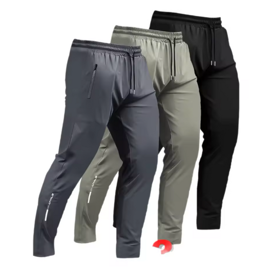 Men's Athletic Pants With Zippers Pockets - Lightweight, Sweatpants, Joggers Pants, Quick Dry, Workout & Training Sweat Pants.
