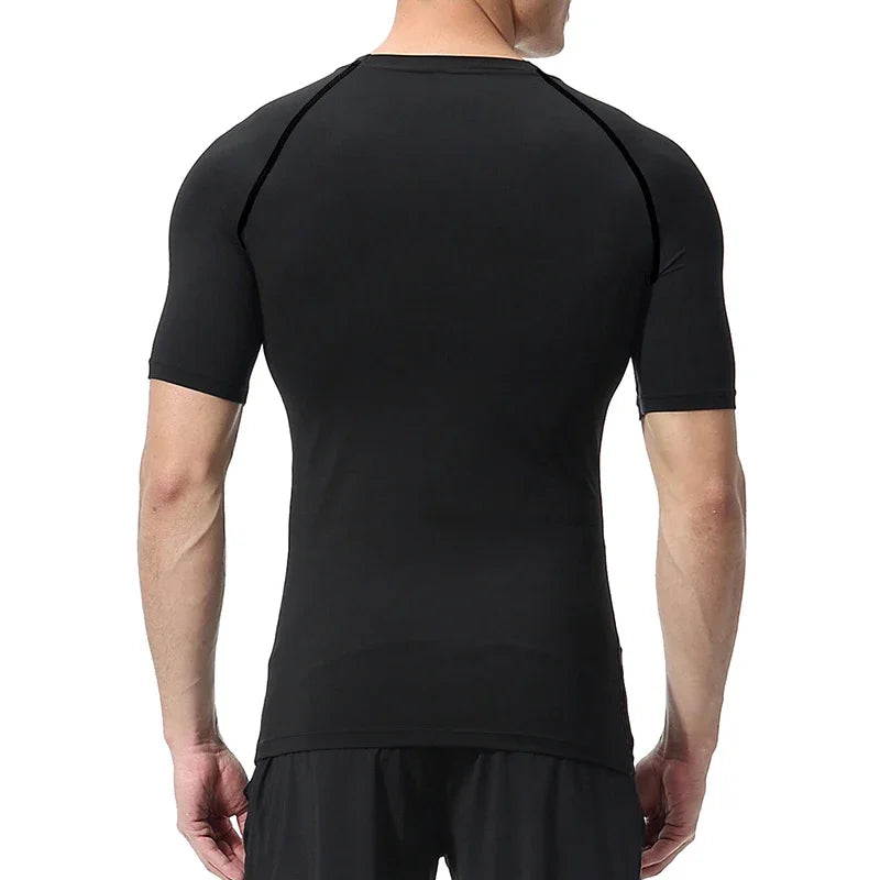 Spider Graphic Compression Shirts for Men - Gym Workout, Running Rash Guard Undershirt, Base layers Sporty Quick Dry T-shirt Tees Tops