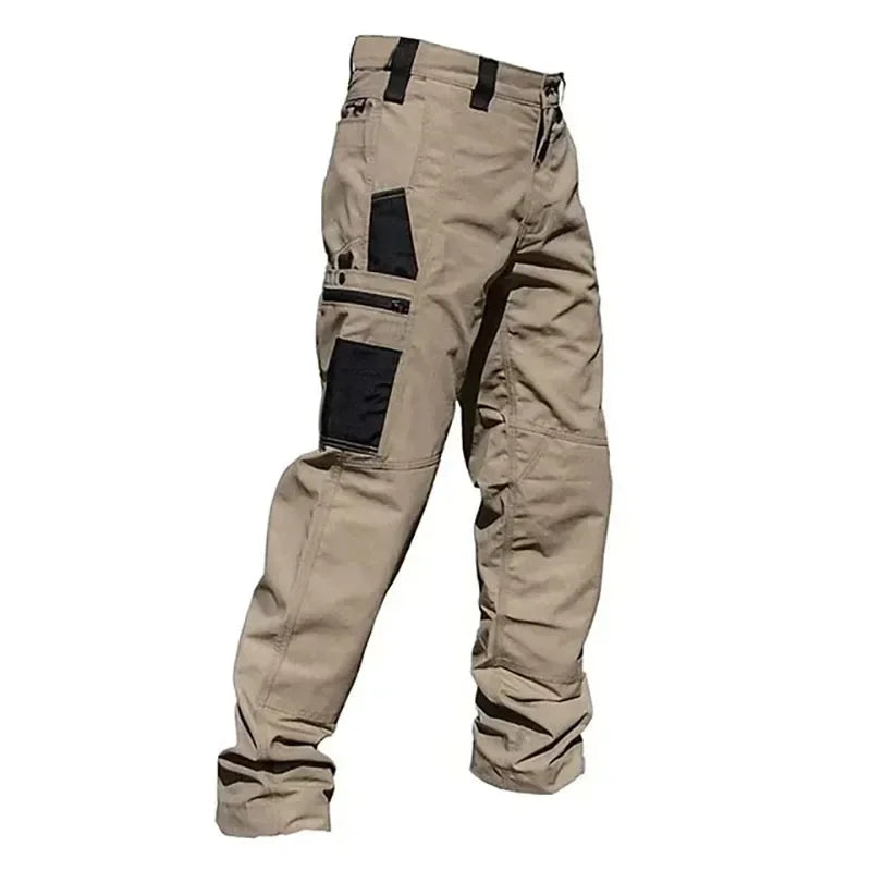 Men's Cargo Pants - Multi Pockets Work Trousers, Casual Tactical Pants Male Outwear, Straight Autumn Winter Wear-resisting Trousers