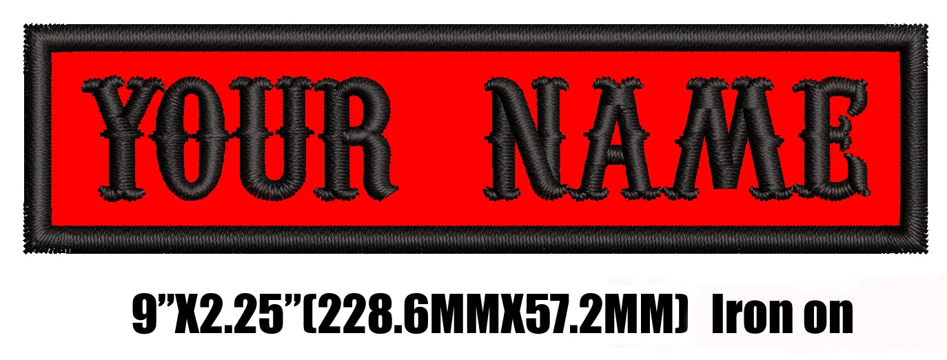 1 Pcs Custom Name Patch, Personalized Rocker Rider Motorcycle Biker Patches Tactical Vest Jacket Appliqued Dog Harness Multiple