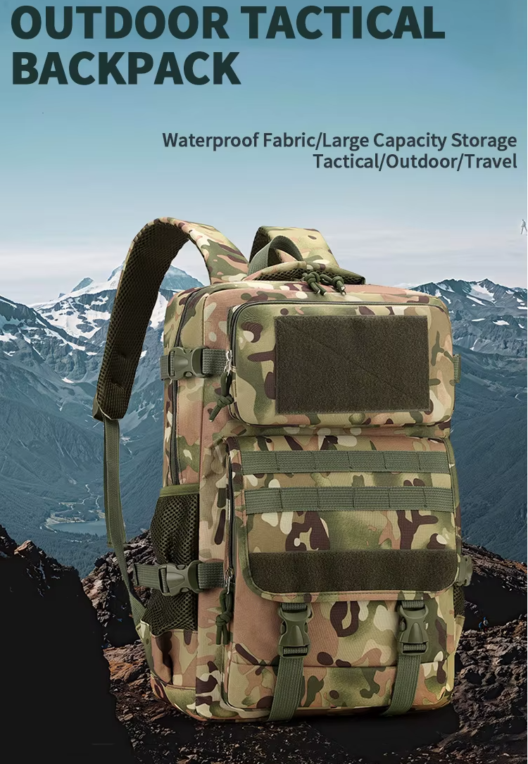 ShieldXM Waterproof Tactical Backpacks - Outdoor, All Activities and Geometric Pattern Tactical Backpack.