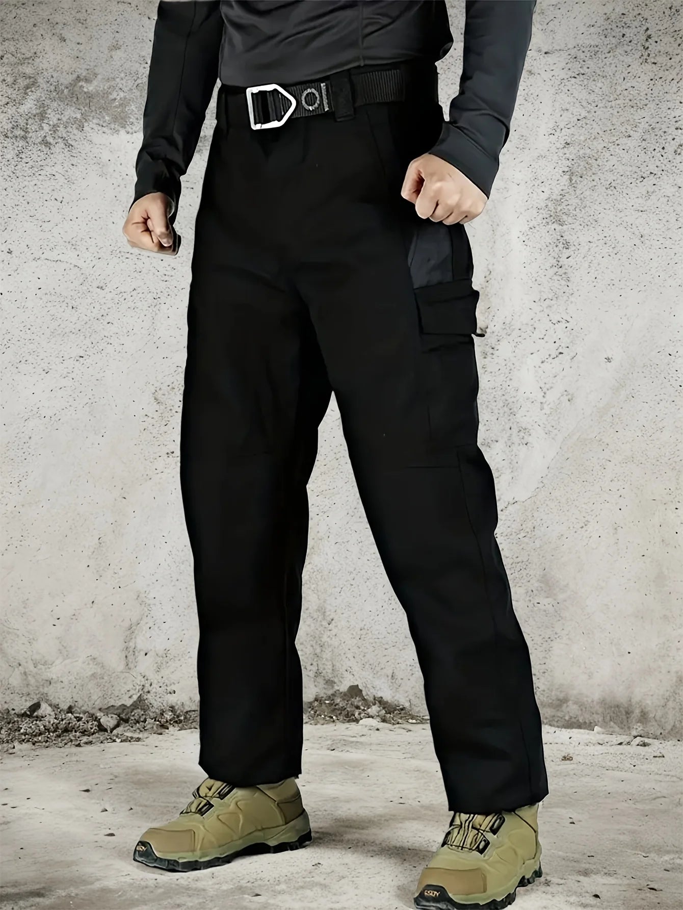 High Quality Men's Tactical Cargo Pants EU Plus Size Outdoor Casual Sports Pant Hiking Fishing Waterproof Multi-pocket Trousers
