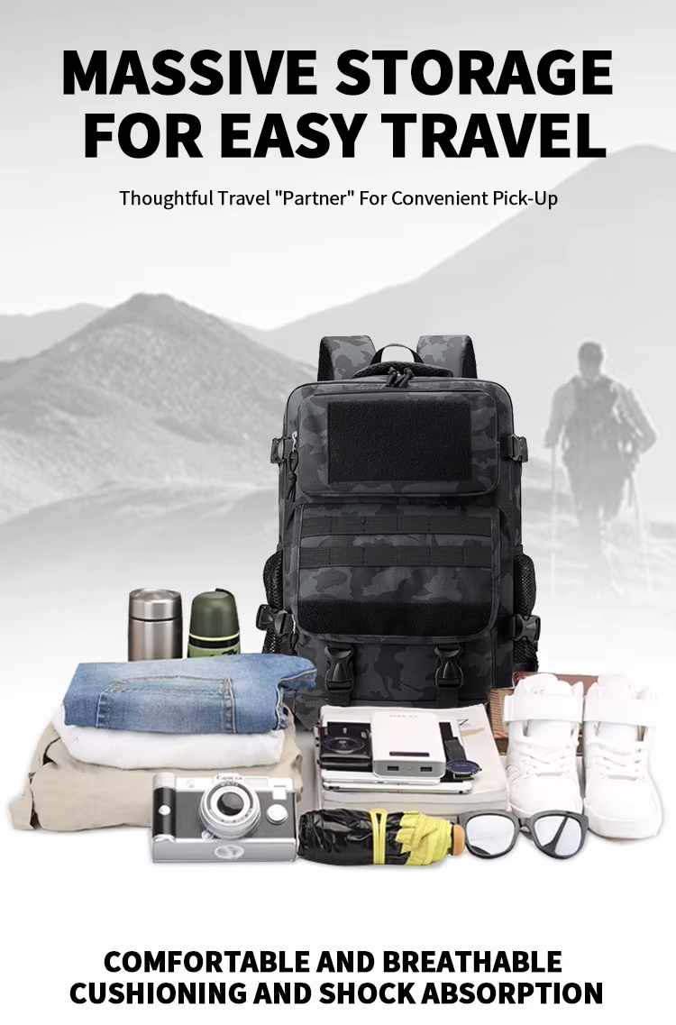 ShieldXM Waterproof Tactical Backpacks - Outdoor, All Activities and Geometric Pattern Tactical Backpack.
