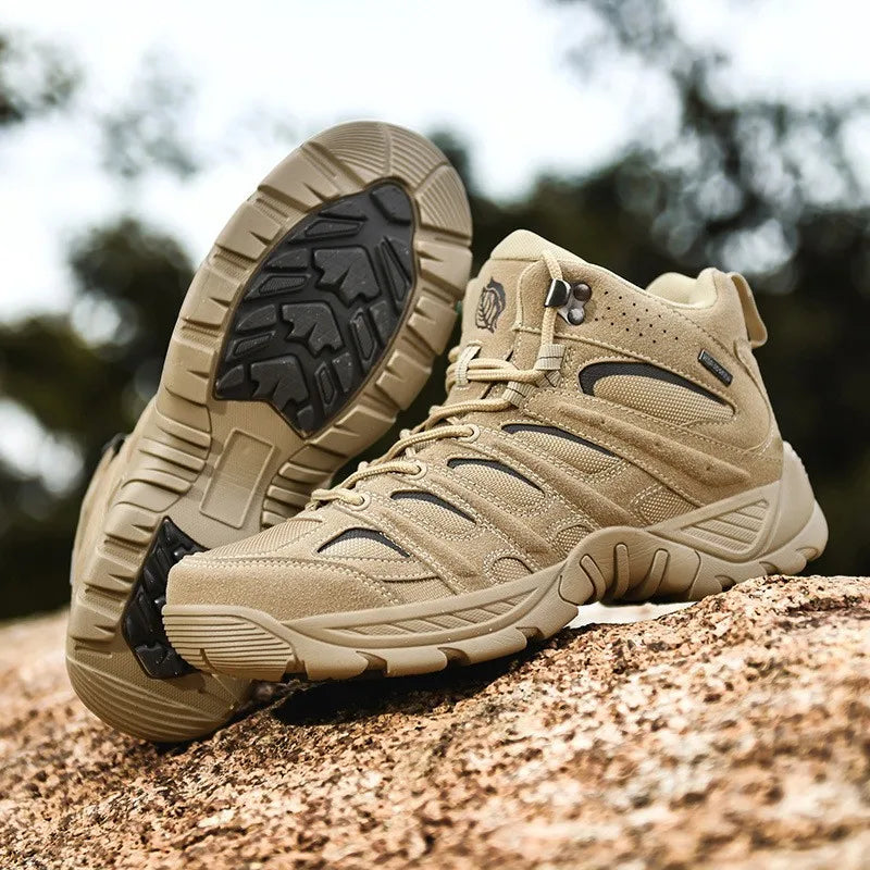 Tactical Boots - All season, Breathable Outdoor Special Forces Training Sneaker Medium Low Top Military Work Shoes