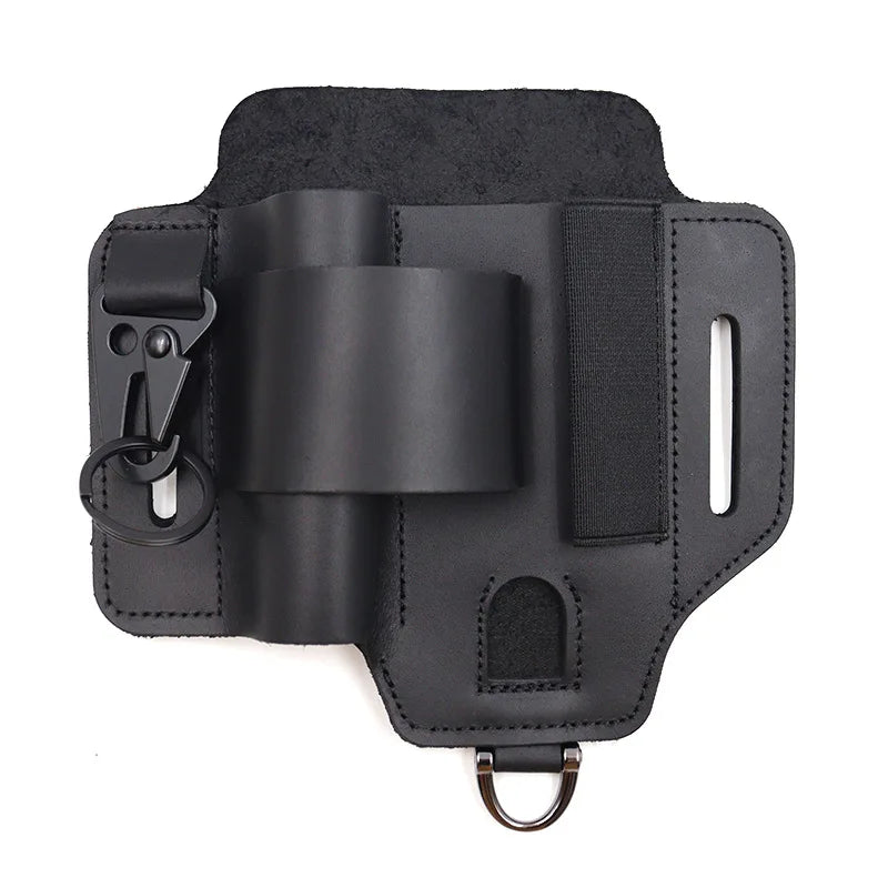 EDC Tactical Holster - Mole Pouch Outdoor Survival Waist Pack For Flashlight, Knife, Tools, Waterproof Nylon Gear Organizer