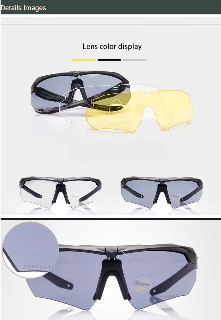 ShieldXM Tactical Goggles - Anti Ballistic Motocross Googles, Glasses, UV Protection, Mirrored Lenses, Safety and Sports Goggles