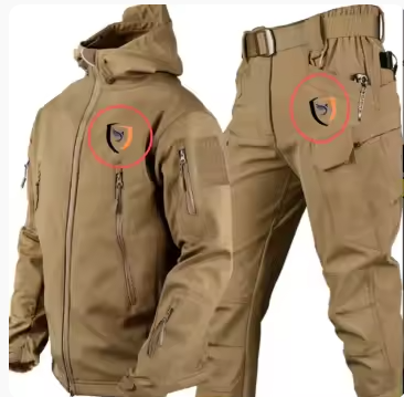 SHIELDXM Brand - Two Piece Set, Soft Shell Hiking, Fishing and Outdoor or Indoor Activity Clothing - Tactical Uniform Hunting Wear Tracksuits for Men
