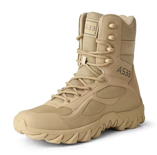 ShieldXM Men's Tactical Boots - Ultra Light, Breathable, Special Forces, Desert, Combat Boots, Advanced Military Outdoor, High Top Boots