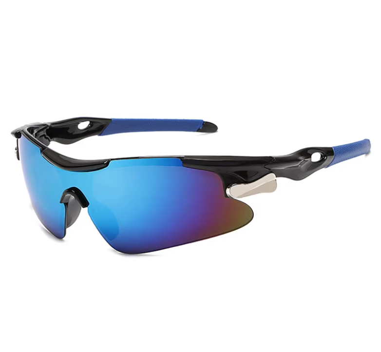Polarized Sports Sunglasses: Unisex - One-piece Lens Designed for Running, Bike, All Outdoor activities