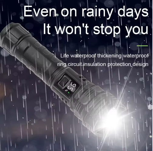 LED Strong Flashlight - USB Rechargeable Tactical Torch, High Power Lamp 1000m Bright