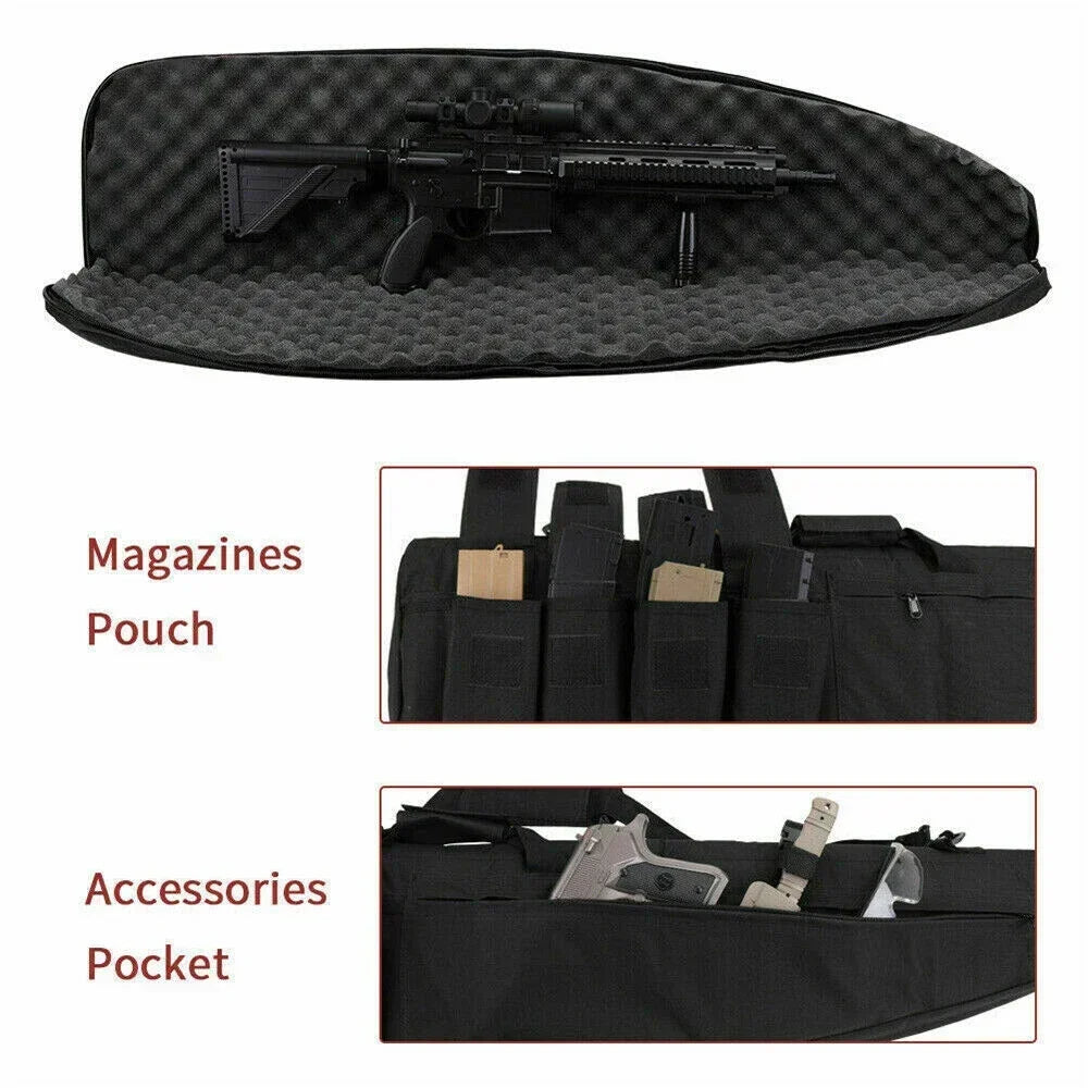 Tactical Gun Bag - Nylon Hunting Shooting Rifle Bags Air Shotgun Case Backpack Airsoft CS War Game Equipment